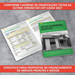 Confira aqui a Síntese do Memorial Descritivo Caixa